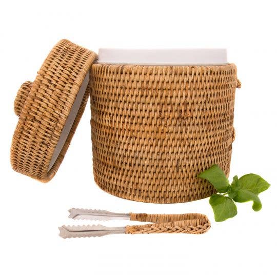 Artifacts Rattan Ice Bucket